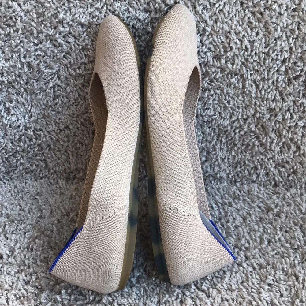 Rothy's Women's Ecru Max Square Slip-ons size 7.5
